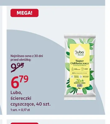 Ściereczki czyszczące Luba promocja w Rossmann