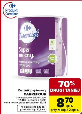 Ręcznik papierowy promocja w Carrefour