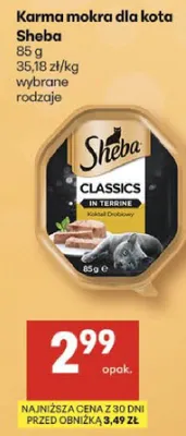 Karma mokra dla kota Sheba Classics promocja w Delikatesy Centrum