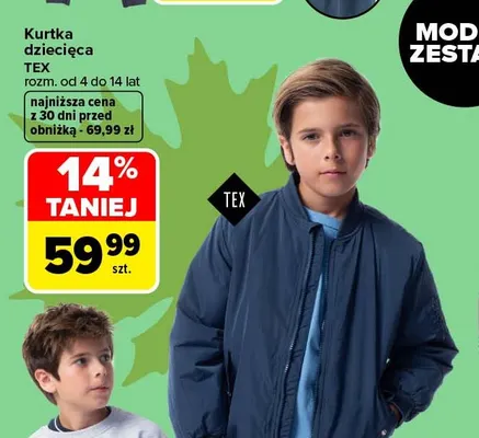 Kurtka dziecięca TEX promocja w Carrefour
