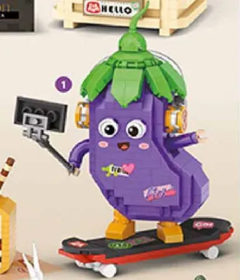 Klocki EleFun Fantasy Collection Bakłażan promocja w Biedronka