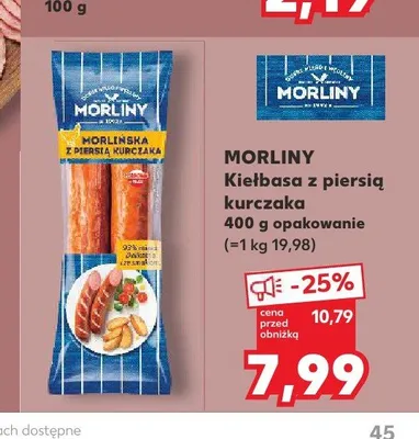 Kiełbasa z piersią kurczaka Morliny promocja w Kaufland