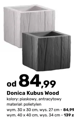 Donica Kubus Wood promocja w Bricomarche