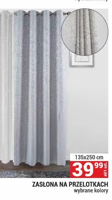 Zasłona na przelotkach 135x250 cm promocja w Merkury Market
