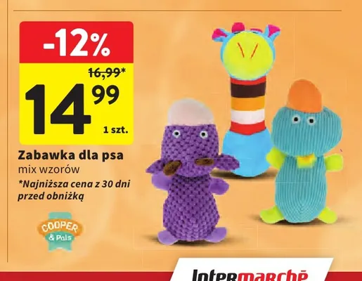 Zabawka dla psa Cooper & Pals promocja w Intermarche
