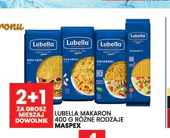 Makaron 400 g Lubella promocja w Wafelek