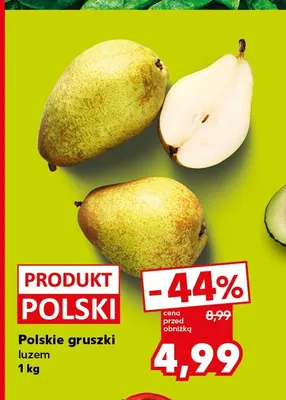 Gruszki polskie promocja w Kaufland