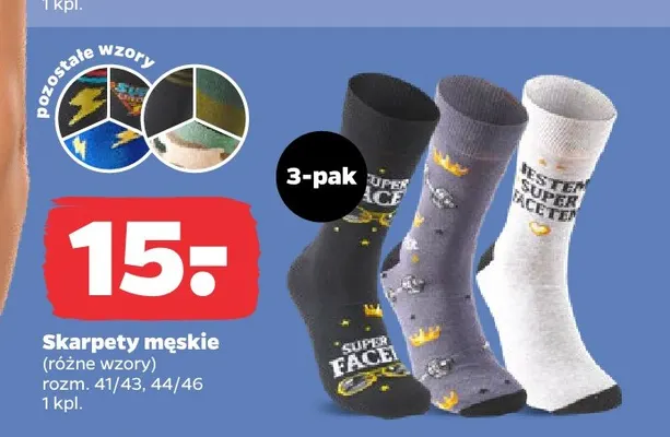 Skarpety męskie 3-pak promocja w Netto