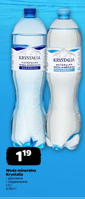 Woda mineralna niegazowana Krystalia promocja w Netto