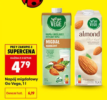 Napój migdałowy Go Vege promocja w Biedronka