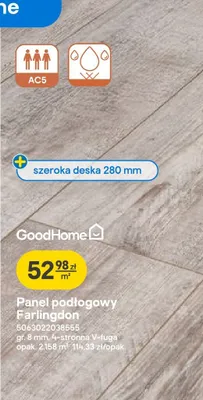 Panel podłogowy GoodHome promocja w Castorama