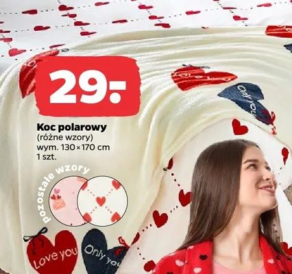 Koc polarowy promocja w Netto