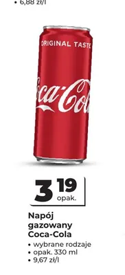 Napój gazowany Coca-Cola promocja w Odido