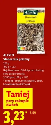Słonecznik prażony Alesto promocja w Lidl