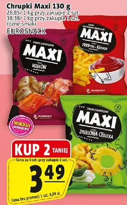 Chrupki Maxi 130g różne smaki promocja w Prim Market