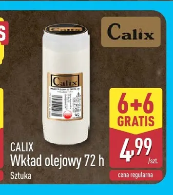 Wkład olejowy 72 h Calix promocja w Aldi
