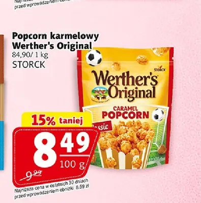 Popcorn karmelowy Werther's Original promocja w Prim Market