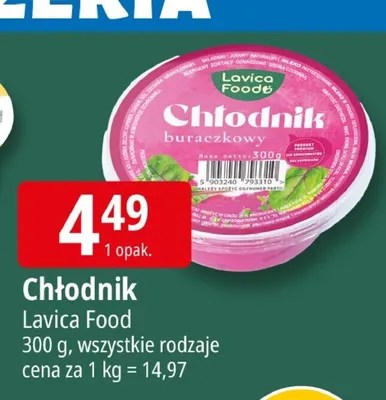Chłodnik buraczkowy Lavica Food promocja w Leclerc