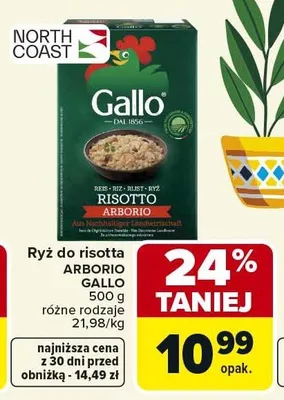 Ryż do risotta Arborio Gallo promocja w Carrefour