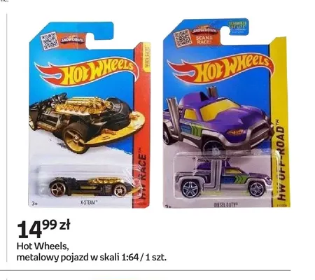 Metalowy pojazd w skali 1:64 Hot Wheels promocja w Empik