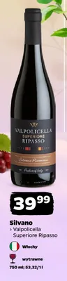 Wino czerwone Silvano Valpolicella Superiore Ripasso włoskie wytrawne promocja w Netto