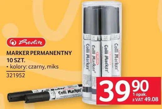 Marker permanentny Herlitz 10 szt. promocja w Selgros
