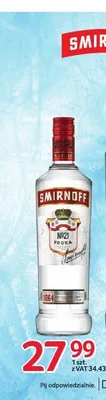 Wódka Smirnoff No. 21 37,5% promocja w Selgros