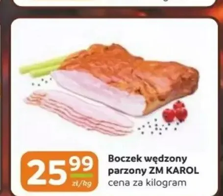 Boczek wędzony parzony ZM Karol promocja w Gama