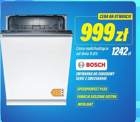Zmywarka do zabudowy Bosch Serie 2 SMV24AX04E promocja w RTV EURO AGD