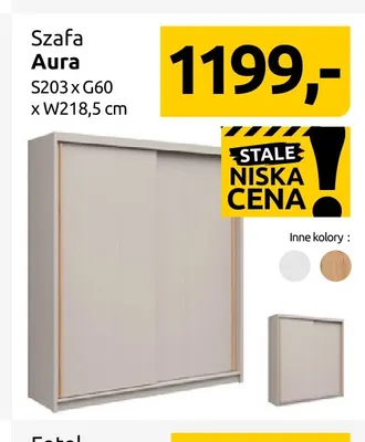 Szafa Aura promocja w Black Red White