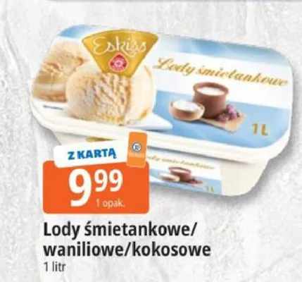 Lody śmietankowe Eskimos promocja w Leclerc