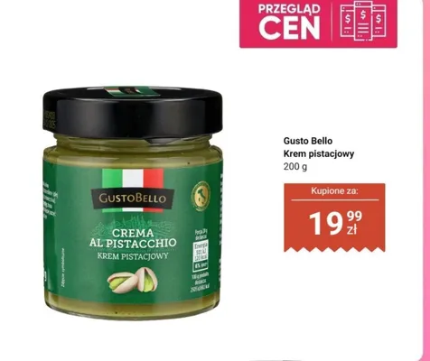 Krem pistacjowy promocja w Biedronka
