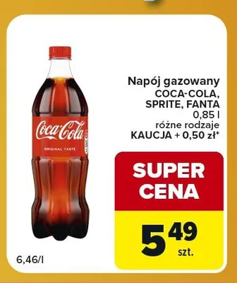 Napój gazowany Coca-Cola promocja w Carrefour Express