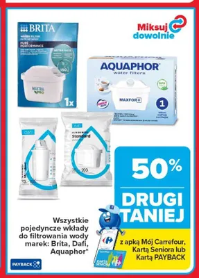 Wkład do filtrowania wody Dafi Standard promocja w Carrefour Market