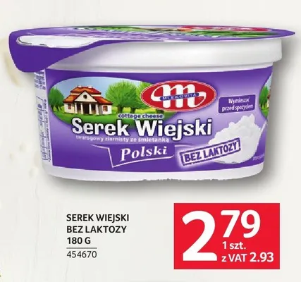 Serek wiejski bez laktozy Mlekovita promocja w Selgros