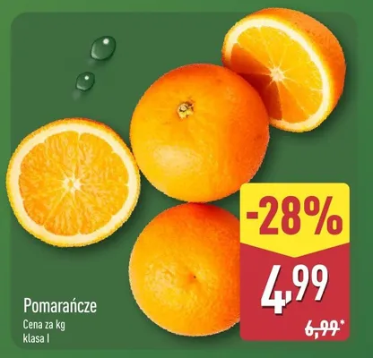 Pomarańcze promocja w Aldi