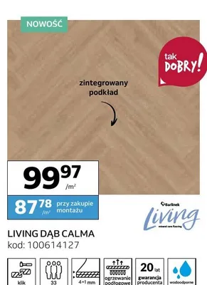 Panele winylowe Barlinek Living Dąb Calma promocja w Komfort