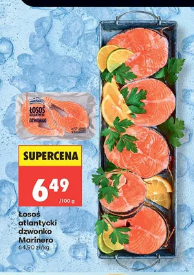 Łosoś atlantycki dzwonko Marinero promocja w Biedronka
