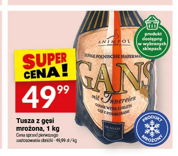 Tusza z gęsi mrożona Animpol promocja w Twój Market