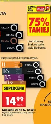 Kapsułki Delta Q Mythiq promocja w Biedronka