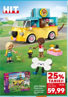 Klocki LEGO FRIENDS Furgonetka z akcesoriami dla zwierząt 42678 promocja w Kaufland