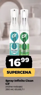 Spray Infinite Clean Cif promocja w Netto