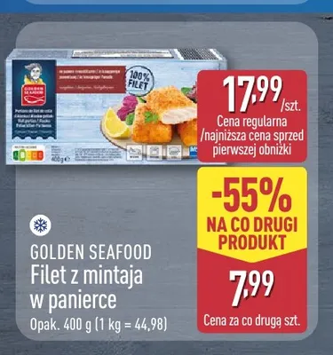 Filet z mintaja w panierce Golden Seafood promocja w Aldi