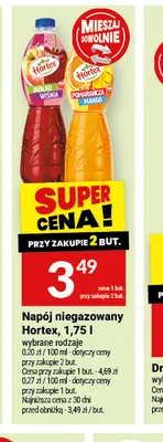 Napój niegazowany Hortex promocja w Twój Market