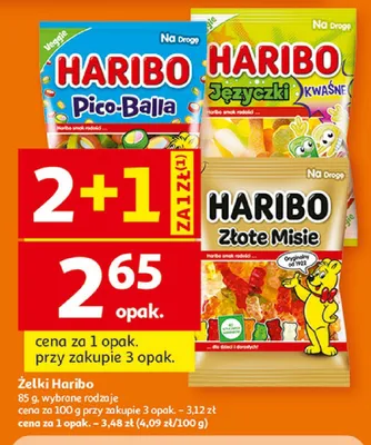 Żelki Haribo Języczki Kwaśne promocja w Auchan
