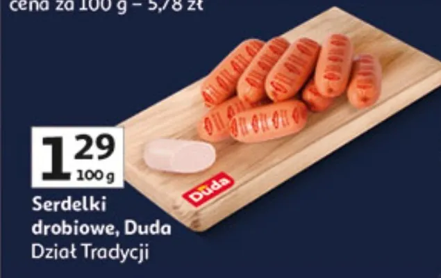 Serdelki drobiowe dział tradycji promocja w Auchan