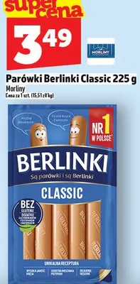 Parówki Berlinki Classic promocja w TOPAZ