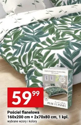 Pościel flanelowa 160x200 cm + 2x70x80 cm promocja w Twój Market