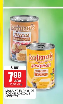 Masa kajmak Gostyń promocja w Bingo