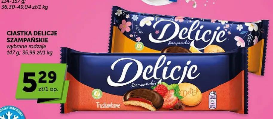 Ciastka Delicje Szampańskie promocja w Euro Sklep
